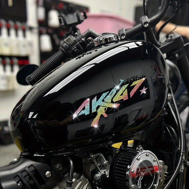 Glitter Vinyl Roll - Adesivo per Moto AK47 con Effetto