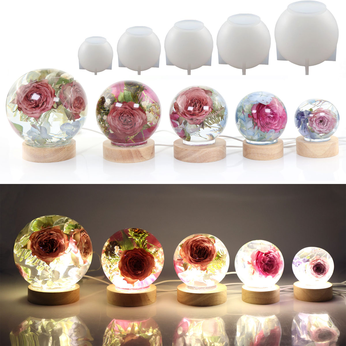 Embellishment Crafts - 65-120mm Sfera Stampo In Silicone Per