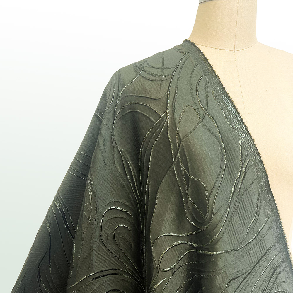 Crystal Mesh Fabric - Tessuto di pizzo jacquard di alta