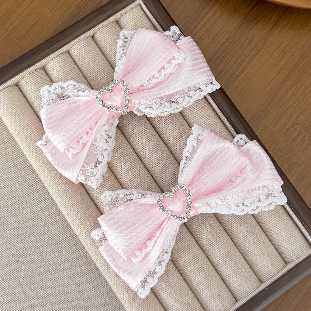 1 paio di fermagli per capelli - Lace Ribbon Trim recensione e prezzo