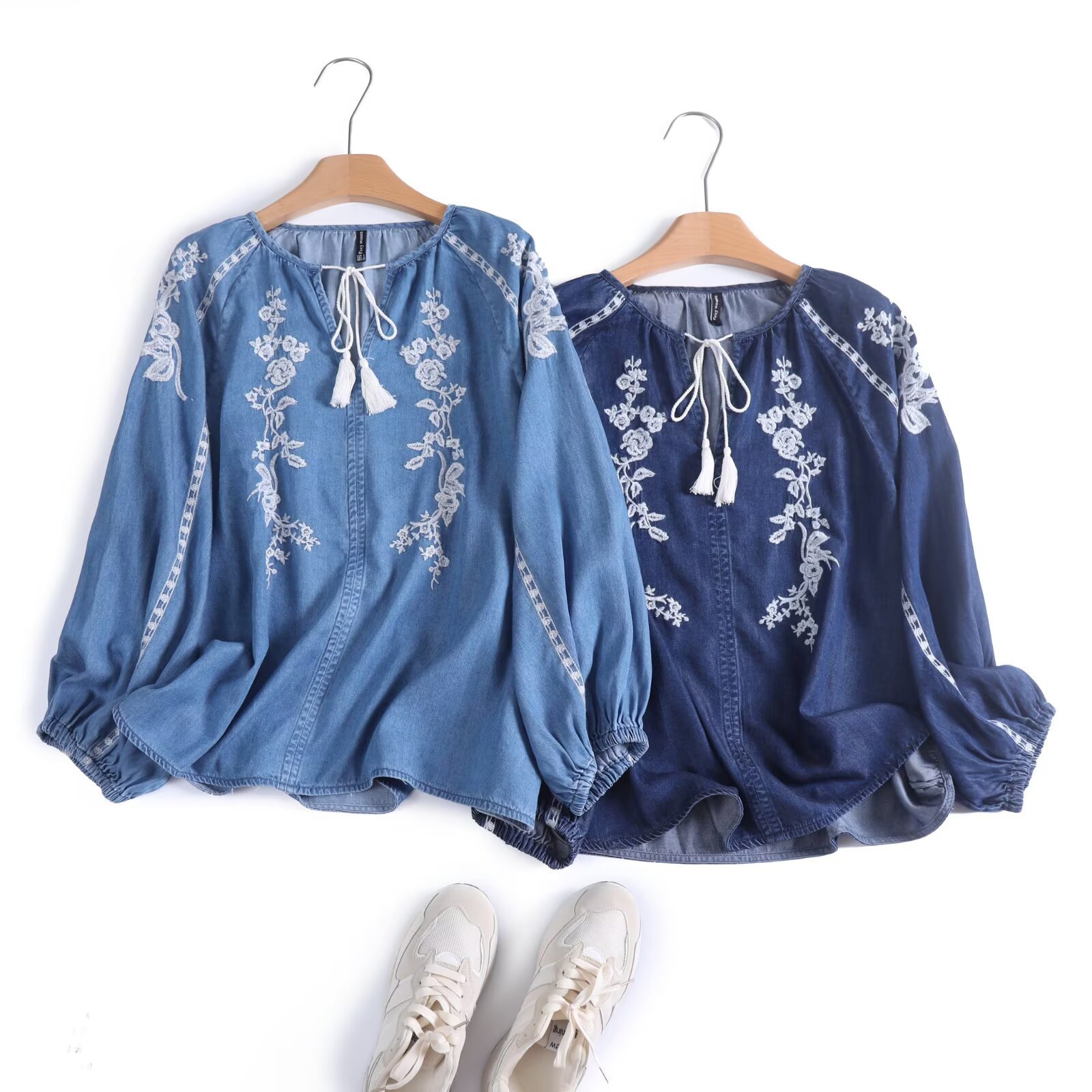 Camicetta di jeans da donna To - Tassel Fringe Trim recensione e prezzo