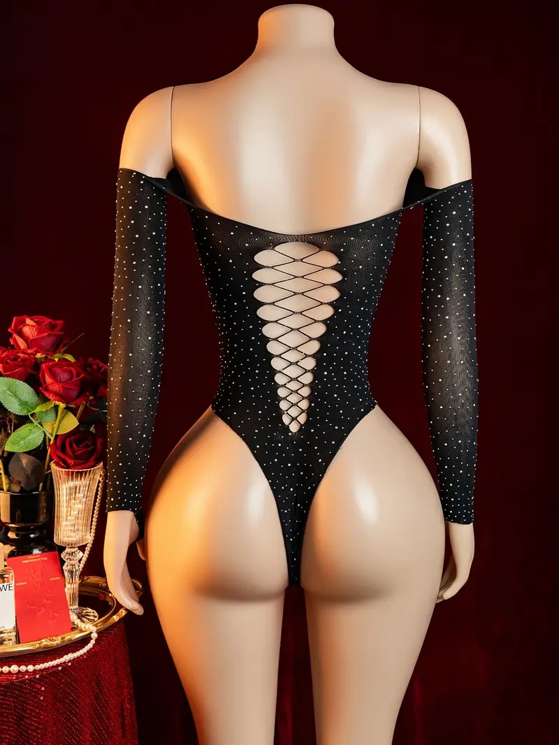 Body in Rete con Strass e Diam - Crystal Mesh Fabric recensione e prezzo