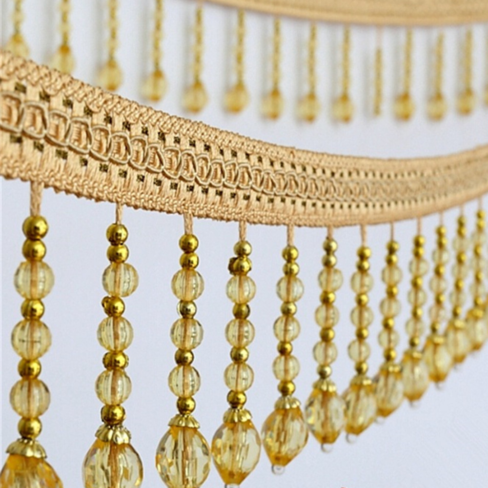 6 metri di nastro in tessuto c - Beaded Trim Fringe recensione e prezzo