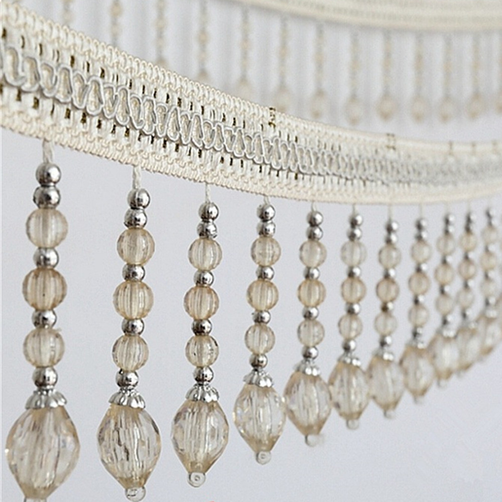 6 metri di nastro in tessuto c - Beaded Trim Fringe recensione e prezzo