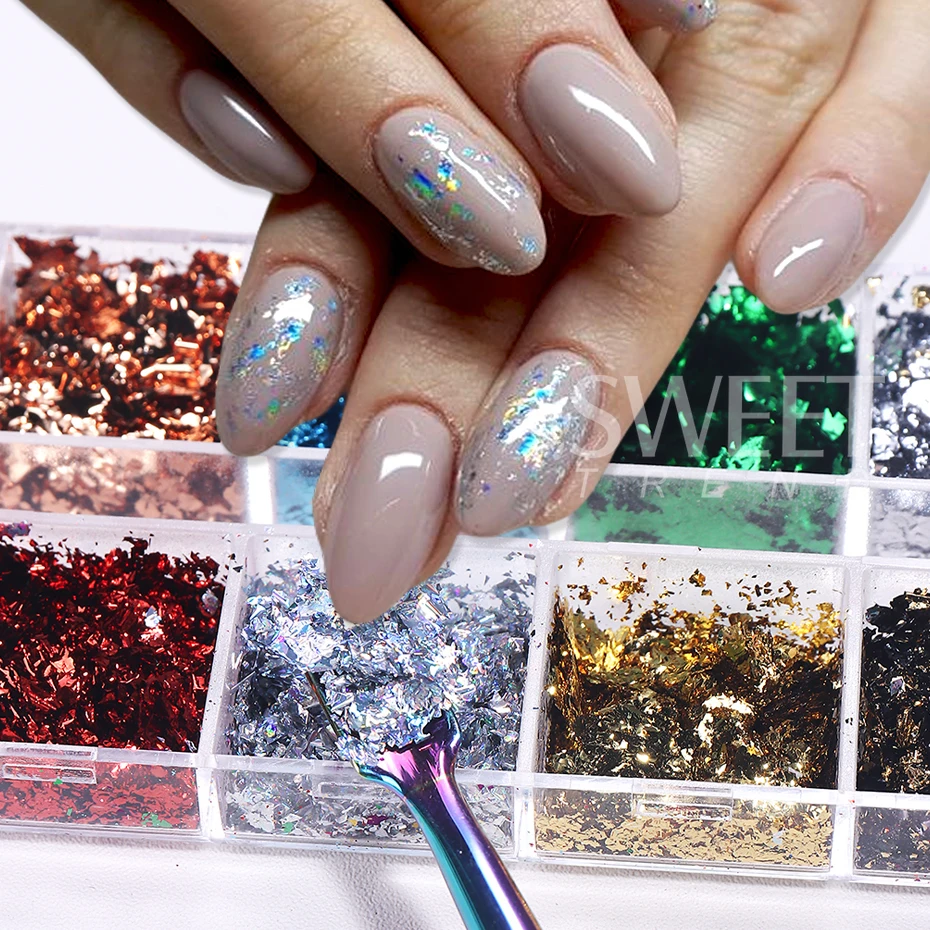 12 Griglie Lamine Dorate Unghi - Glitter Vinyl Roll recensione e prezzo