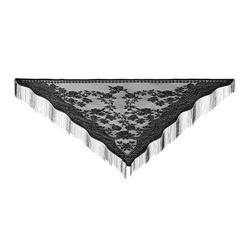652F Elegante sciarpa in pizzo - Tassel Fringe Trim recensione e prezzo