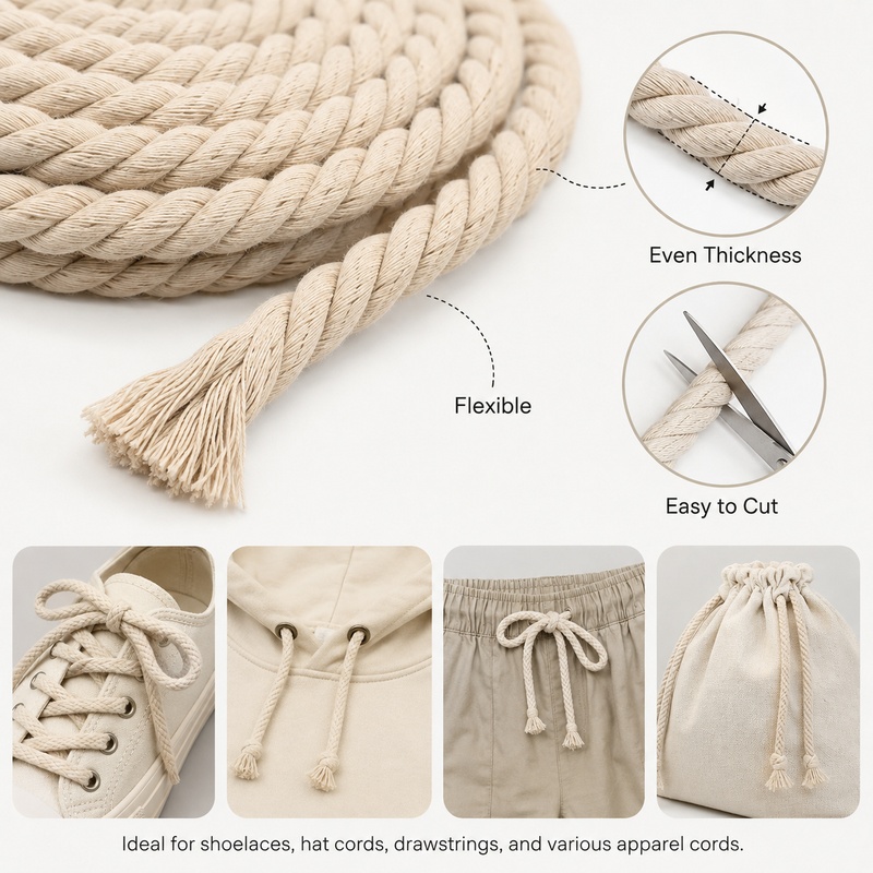 Corda Intrecciata in Cotone 5M - Cord Trim Twisted recensione e prezzo